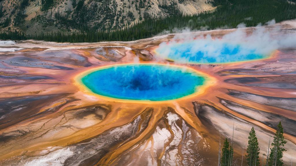 vibrant geothermal hot spring