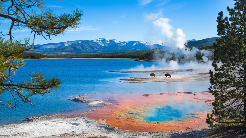 exploring yellowstone lake area