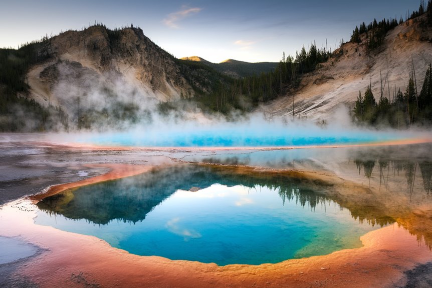 natural hot spring area