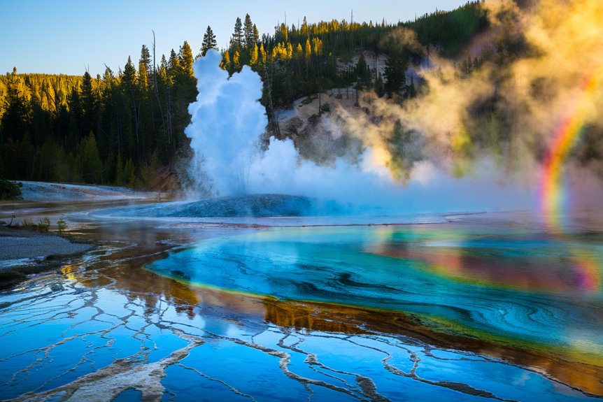 riverside geyser s stunning eruptions