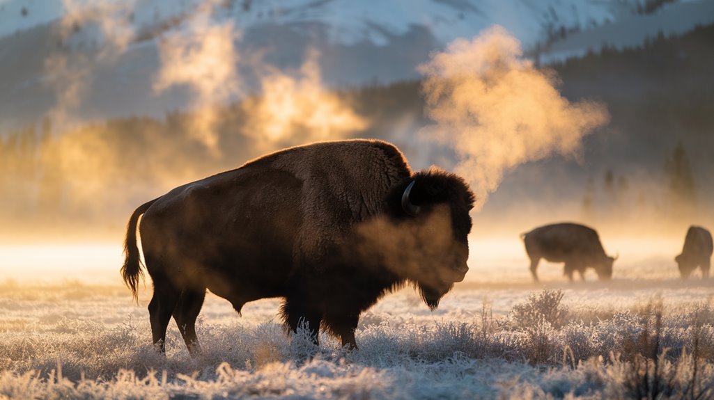 safely observe yellowstone bison