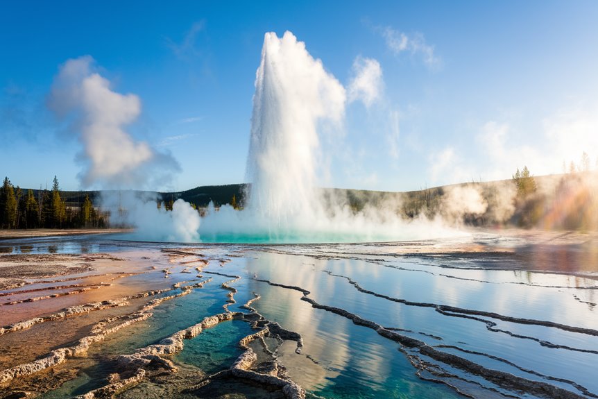 spectacular geothermal water eruptions