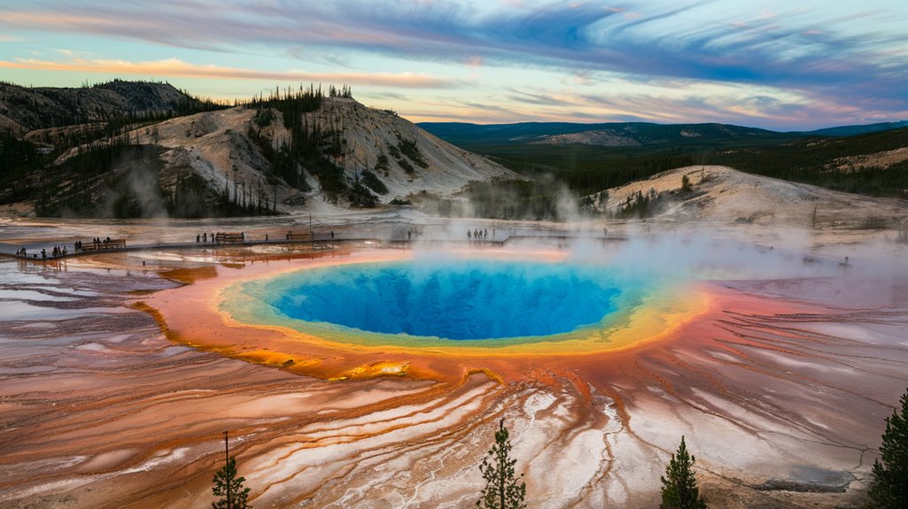 visiting grand prismatic spring