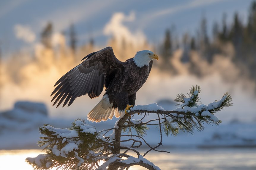 yellowstone s majestic eagles soar