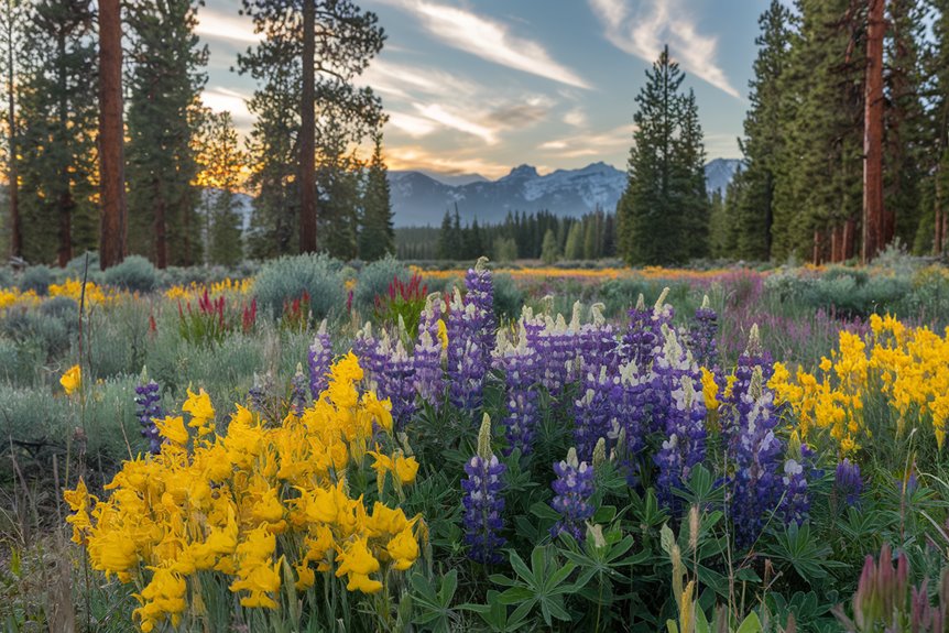 vibrant native wildflower display